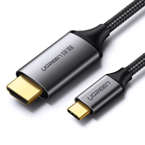 UGREEN USB-C HDMI apa apa kábel Alumínium Shell 1,5 (Szürke Fekete)