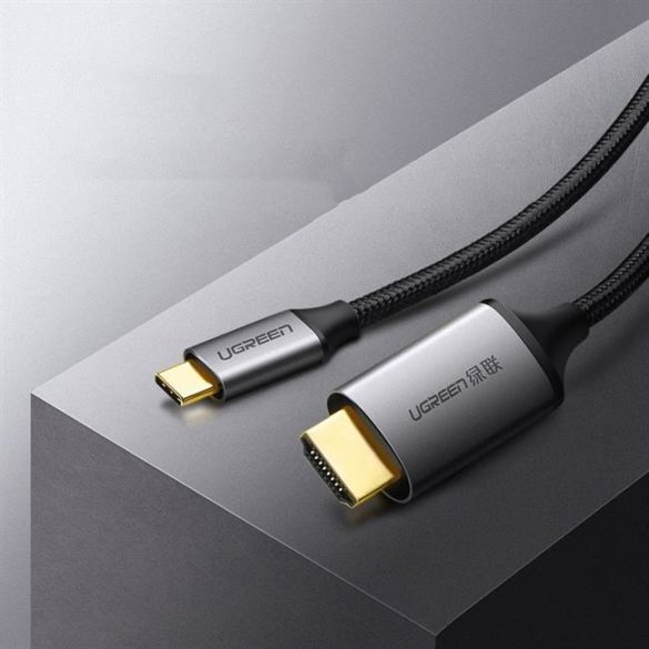 UGREEN USB-C HDMI apa apa kábel Alumínium Shell 1,5 (Szürke Fekete)