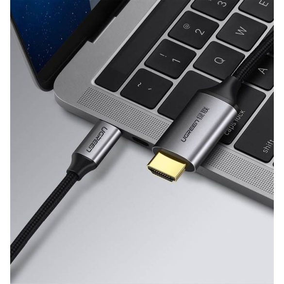 UGREEN USB-C HDMI apa apa kábel Alumínium Shell 1,5 (Szürke Fekete)