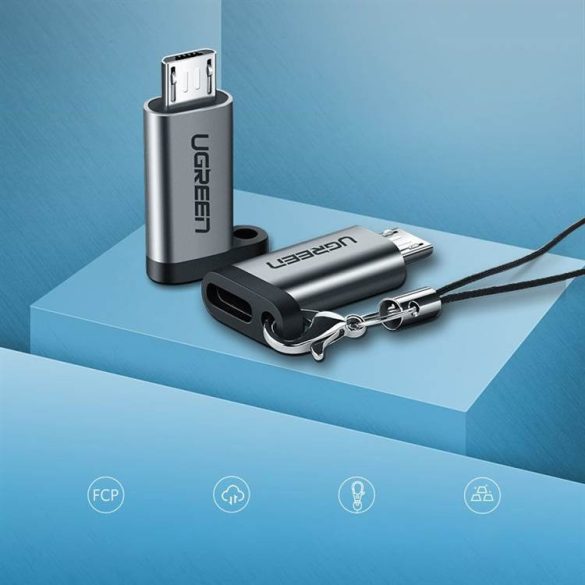 UGREEN USB-C aljzat Micro USB Adapter apa (szürke)