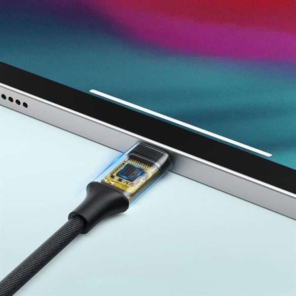 Ugreen 3,5 mm Mini csatlakozó USB type-c fejhallgató-adapter 10cm fekete