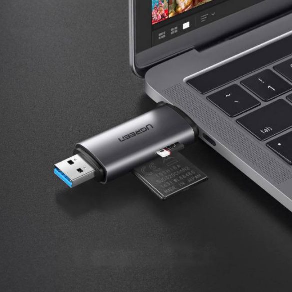 UGREEN USB-C + USB 3.0 TF / SD kártya olvasó