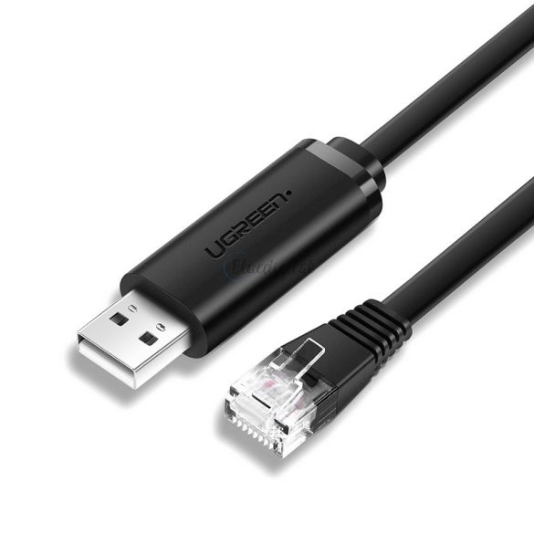 Ugreen konzol kábel USB - Ethernet RJ45 1.5m fekete (cm204)