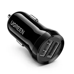   UGREEN 24W Dual portok smart készülék autós töltő - fekete telefontok