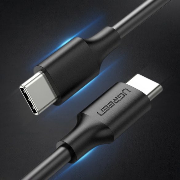 Ugreen USB Type-c töltés és adatkábel 3a 0,5 m fekete (US286)