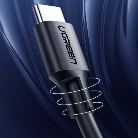 Ugreen USB Type-c töltés és adatkábel 3a 1,5 m fekete (US286)