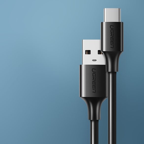 Ugreen kábel USB -kábel - USB Type-c gyors töltés 3,0 3a 0,25 m fekete (US287 60114)