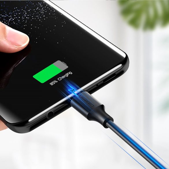 Ugreen kábel USB -kábel - USB Type-c gyors töltés 3,0 3a 0,25 m fekete (US287 60114)