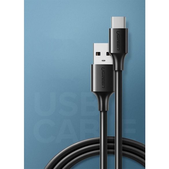 UGREEN USB-A 2.0 USB-C kábel nikkelezést 1.5m (fekete)