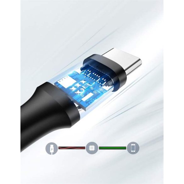 Ugreen USB - Type-c USB-kábel 3A 2m fekete (60118)