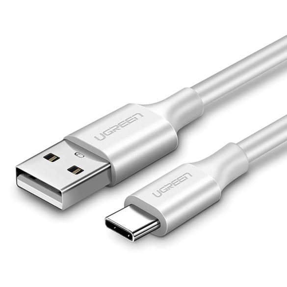 Ugreen US287 USB-A - Type-C kábel 3A 0.25m - fehér