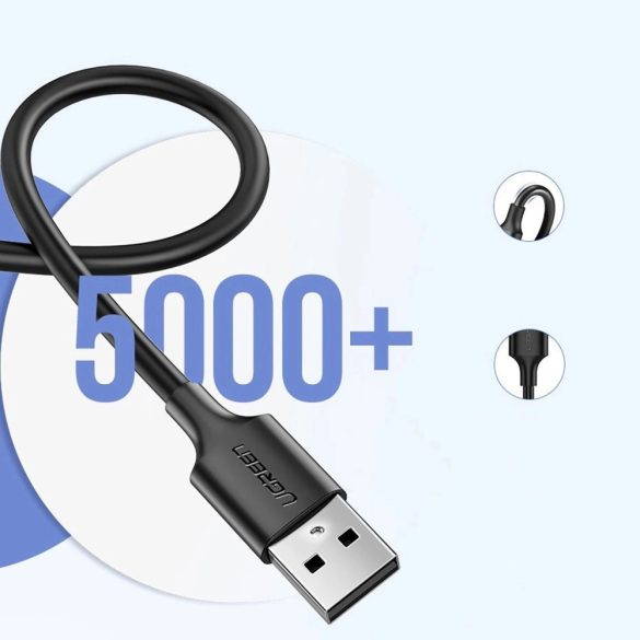 Ugreen US289 USB-A - microUSB kábel 3A 0.25m - fekete