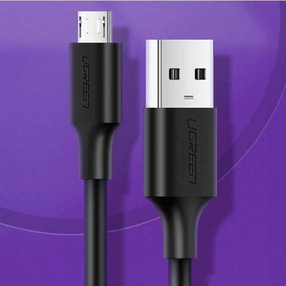 Ugreen US289 USB-A - microUSB kábel 3A 0.25m - fekete