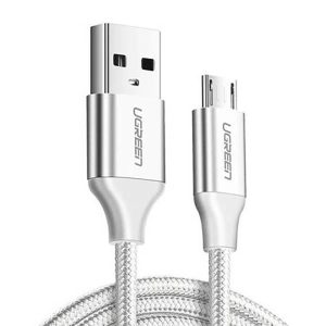 Ugreen US290 USB-A - microUSB kábel 2.4A 1m - fehér