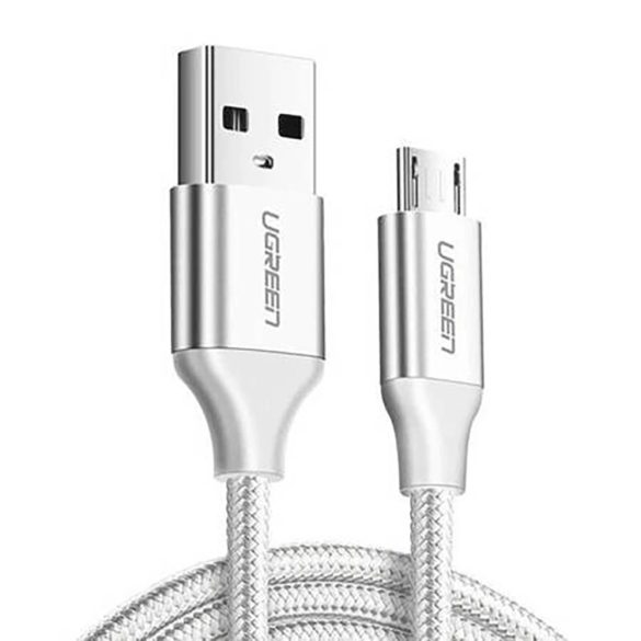 Ugreen US290 USB-A - microUSB kábel 2.4A 2m - fehér