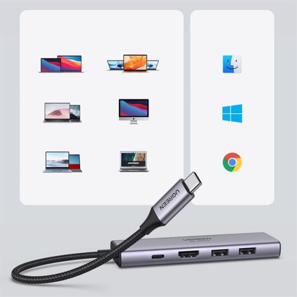 Ugreen CM511 USB-C 2xUSB3.0 + HDM I + SD / TF + PD
