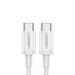   Ugreen US264 Type-C - Type-C kábel 60W 3A PD QC AFC 1m - fehér