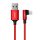 Ugreen US299 USB-A - Lightning kábel MFi 2.4A 1m - piros