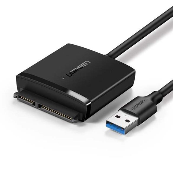 Ugreen adapter átalakító HDD SSD 2,5 '' / 3,5 '' SATA III 3,0 - USB 3.2 Gen 1 (SuperSpeed ??USB 5 Gbps) fekete (60561 CM257)