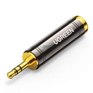 Ugreen audio adapter adapter 3,5 mm-es (apa) 6,35 mm-es mini jack (anyai) szürke (AV168)