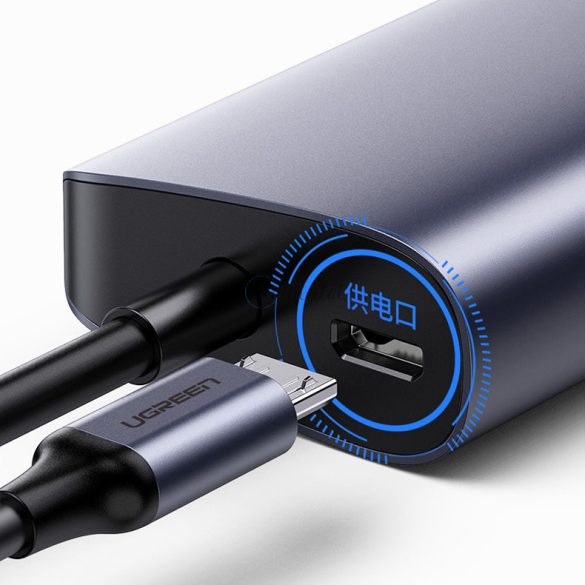 Ugreen multifunkciós adapter hub USB type-c - 3 x USB / Ethernet RJ-45 / Micro USB szürke (cm252)