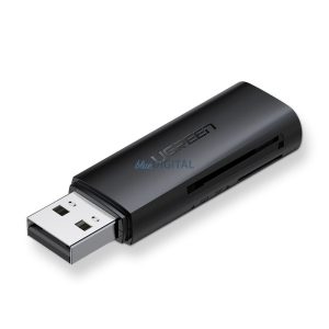 Ugreen CM264 USB 3.0 SD/TF kártyaolvasó - fekete