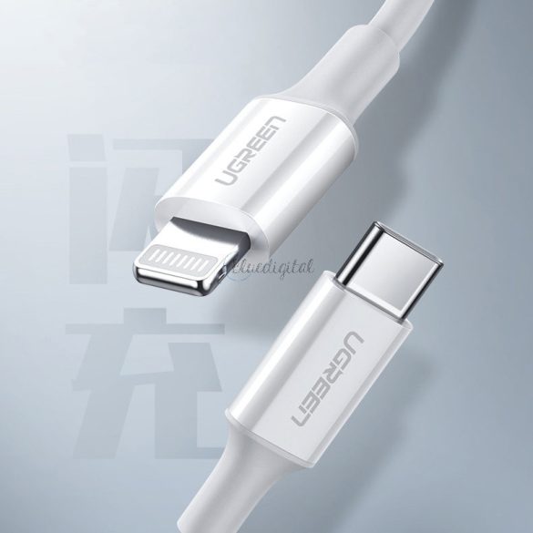 Ugreen kábel MFI USB type-c kábel - Lightning 3A 1,5 m fehér (US171)