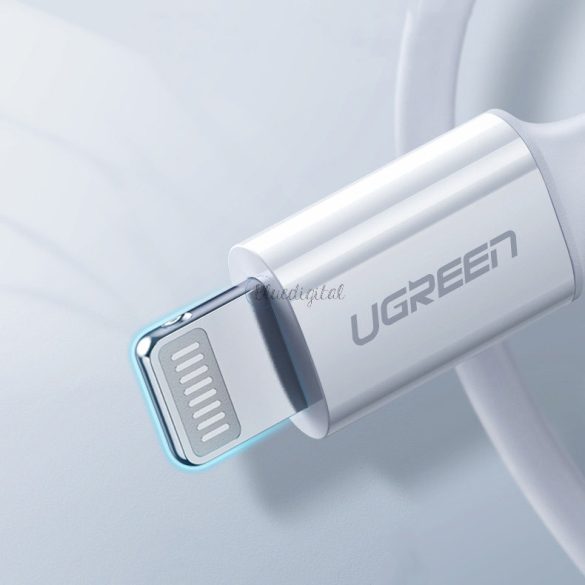 Ugreen kábel MFI USB type-c kábel - Lightning 3A 1,5 m fehér (US171)