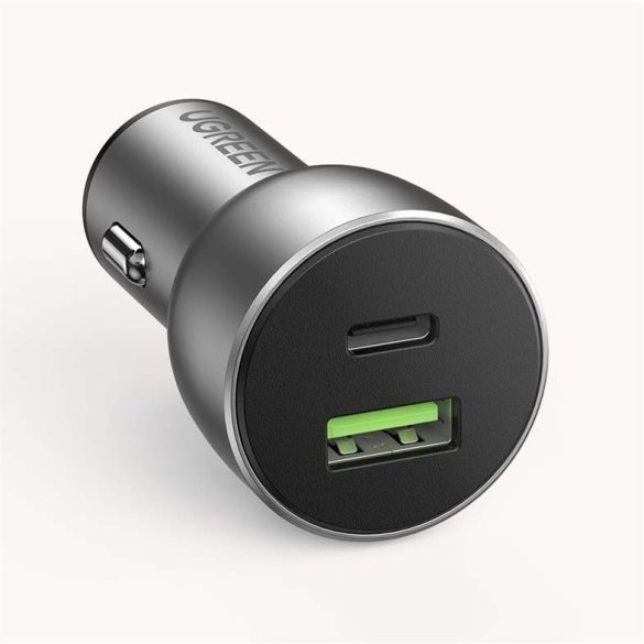 Ugreen gyors autós töltő USB / USB Type-c Quick Charge 3.0 Power Delivery 36 W 3. Egy szürke (CD213 60980)