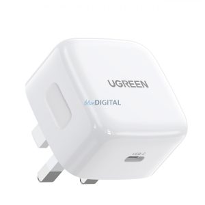 Ugreen UK (Nagy-Britannia) USB-C gyorstöltő PD 30W fehér (CD127)