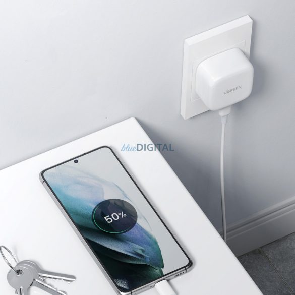 Ugreen UK (Nagy-Britannia) USB-C gyorstöltő PD 30W fehér (CD127)