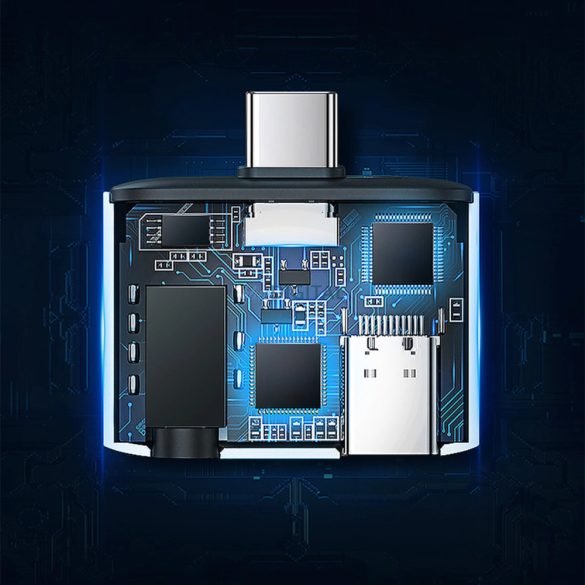 Ugreen CM231 USB-C mini jack 3,5 mm-es audio adapter - szürke