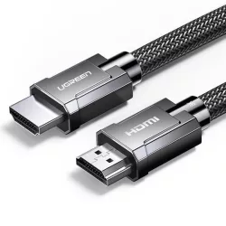   Ugreen HDMI 2.1 kábel 8K 60 Hz / 4K 120 Hz 3D 48 Gbit HDR VRR QMS ALLM eívelt  QFT 2 m szürke (HD135 70321)