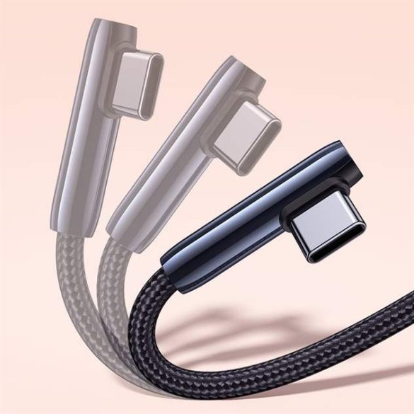 Ugreen könyök USB - USB Type-c kábel 5 A Quick Charge 3.0 AFC Alap 0,5 m fekete (70431 US313)