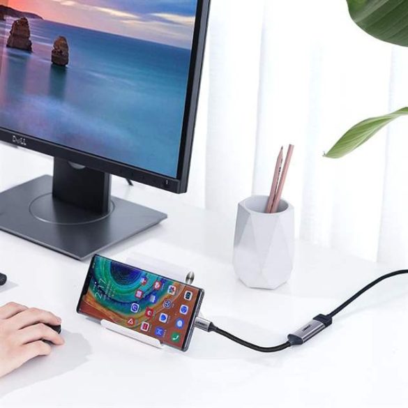 Ugreen Type-c USB HDMI 2.0 4K @ 60 Hz Thunderbolt 3 átalakító MacBook / PC szürke (70444)