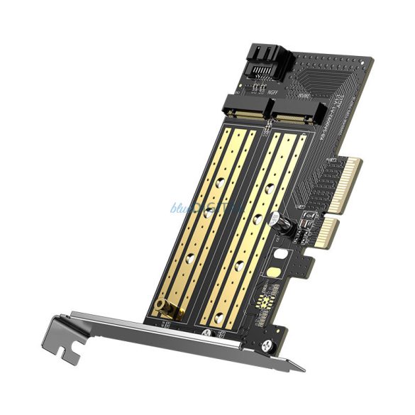 Ugreen bővítőkártya adapter PCIe 3.0 x4 M.2 NVMe meghajtóra fekete (CM302)