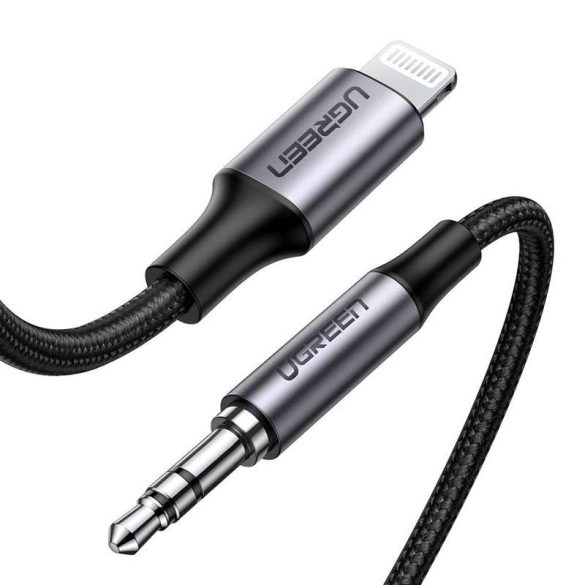 Ugreen MPI Lightning - 3,5 mm-es mini jack audio kábel AUX fejhallgató adapter szürke (70509)