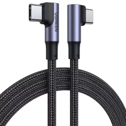   Ugreen könyök USB Type-c - USB Type-c kábel Quick Charge Power Deliveryt 100 W 5 A 1 m fekete (US335 70696)