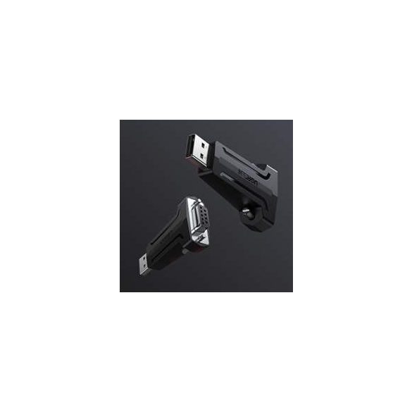 Ugreen DB9 RS-232 - USB adapter Fekete (80111 CM326)