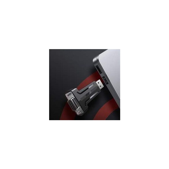 Ugreen DB9 RS-232 - USB adapter Fekete (80111 CM326)