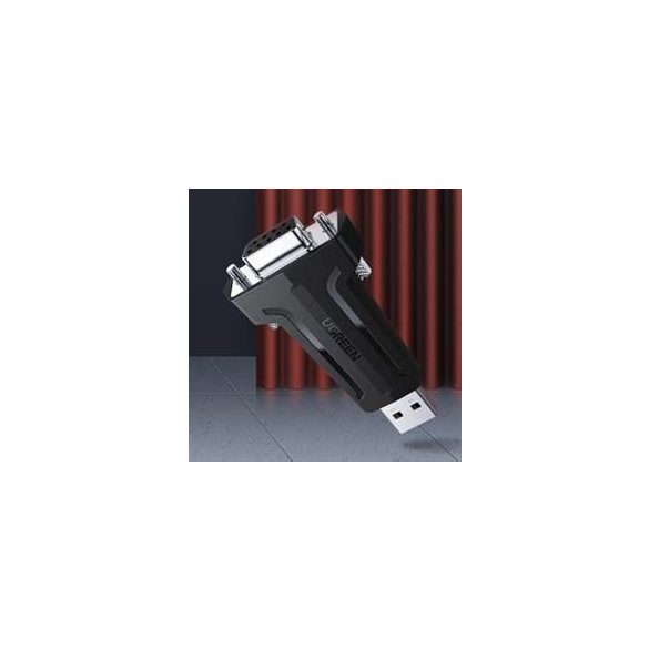 Ugreen DB9 RS-232 - USB adapter Fekete (80111 CM326)