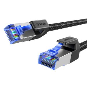 Ugreen NW153 Ethernet RJ45 CAT8 kábel rézmagos 1.5m - fekete