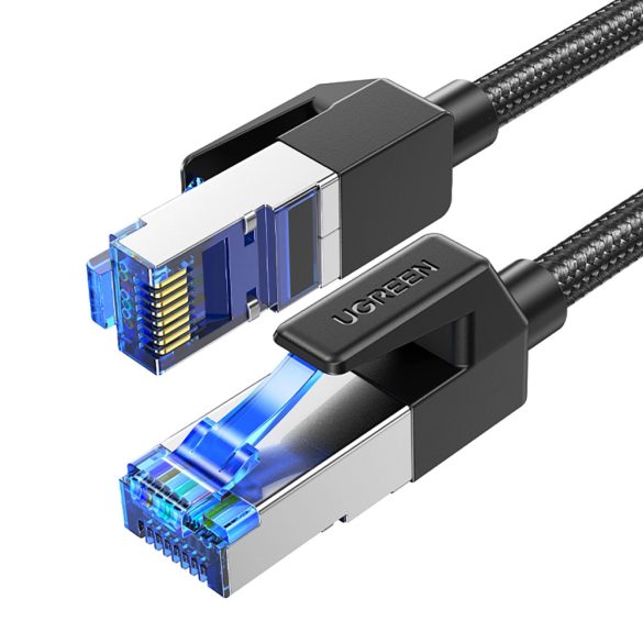 Ugreen NW153 Ethernet RJ45 CAT8 kábel rézmagos 1.5m - fekete