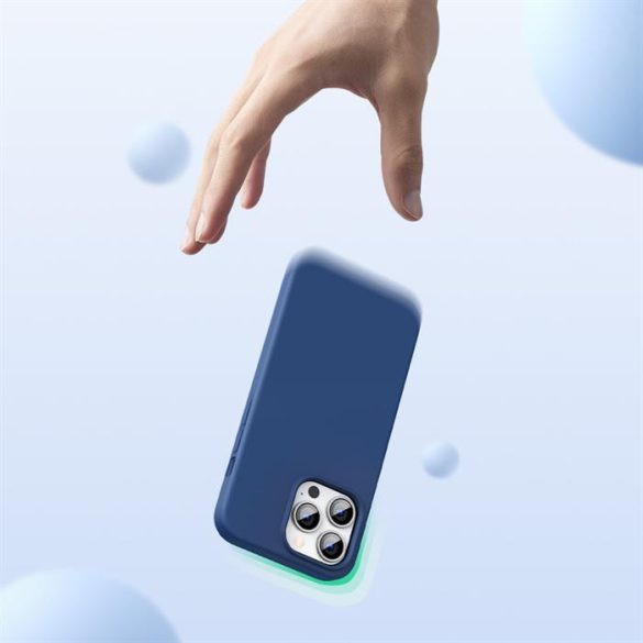 Ugreen védőszilikon tok Lágy flexibilis szilikon tok az iPhone 13 pro kék