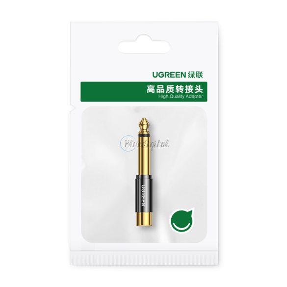 Ugreen 6.35mm Jack adapter (apa) az RCA (anya) Gold (AV169)