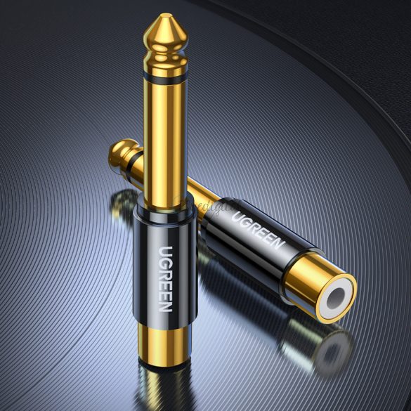 Ugreen 6.35mm Jack adapter (apa) az RCA (anya) Gold (AV169)