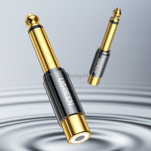 Ugreen 6.35mm Jack adapter (apa) az RCA (anya) Gold (AV169)