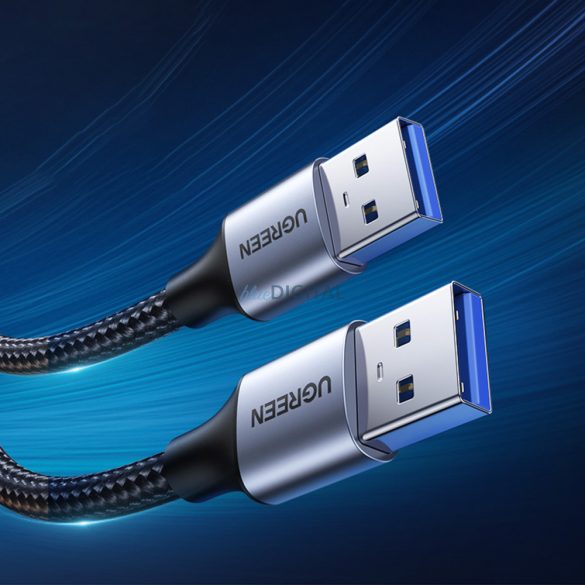 Ugreen USB kábel - USB 3.0 5Gb/s 0.5m szürke (US373)