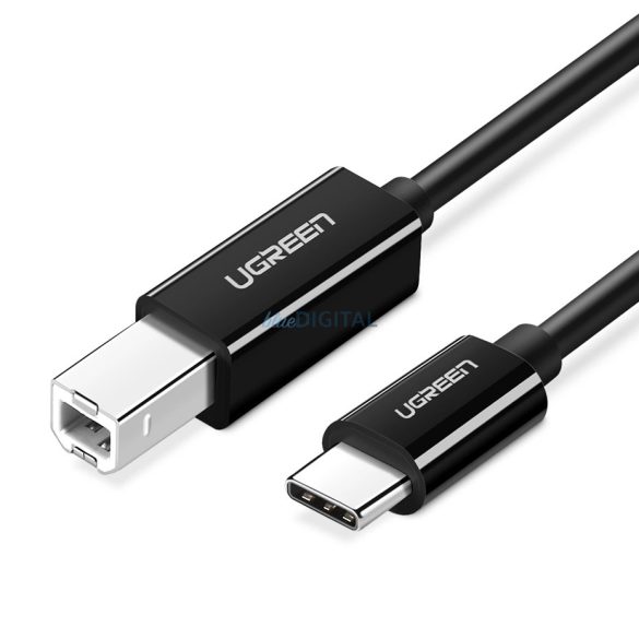 Ugreen US241 USB-C 2.0 - USB-B kábel, 1 m - fekete