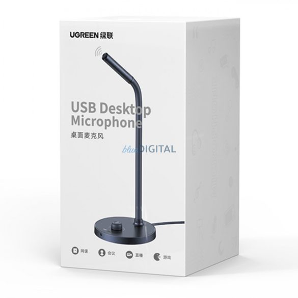 Ugreen USB mikrofon állvánnyal fekete (CM564)